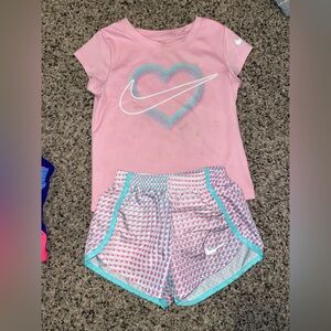 Girls NIKE tshirt and shorts